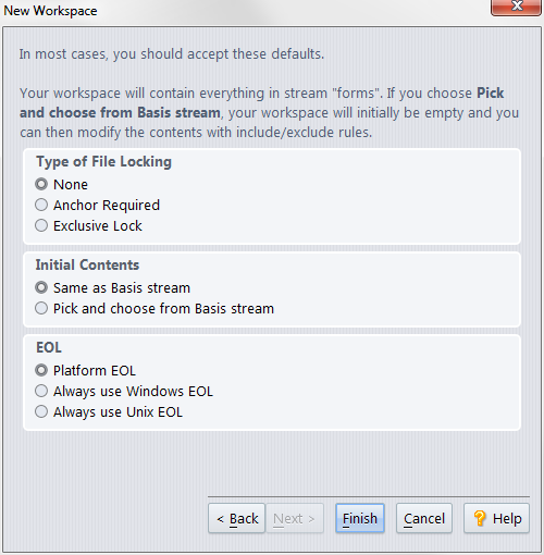 The New Workspace Command